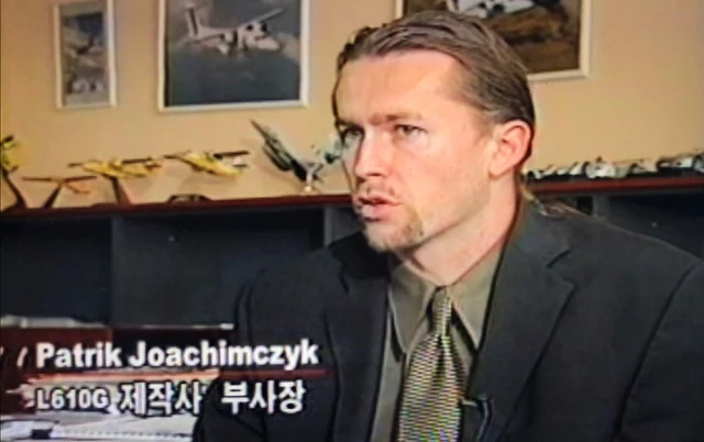 An archived image of Patrik Joachimczyk from his aviation career